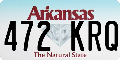 AR license plate 472KRQ