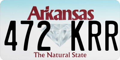 AR license plate 472KRR