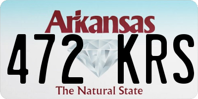 AR license plate 472KRS