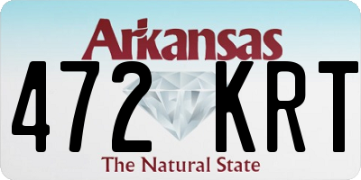 AR license plate 472KRT