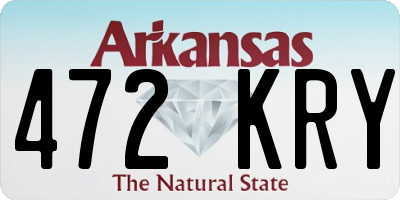 AR license plate 472KRY