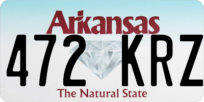 AR license plate 472KRZ
