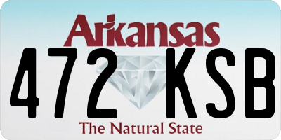 AR license plate 472KSB