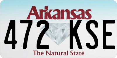 AR license plate 472KSE
