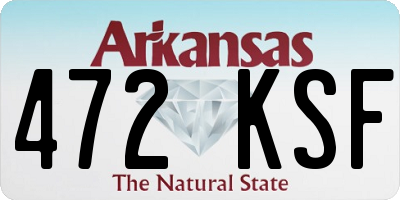 AR license plate 472KSF