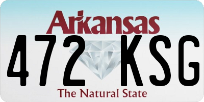AR license plate 472KSG