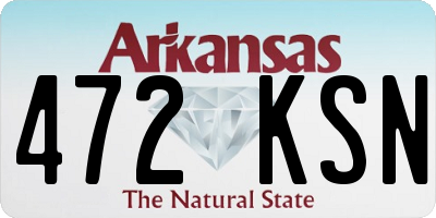 AR license plate 472KSN