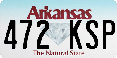 AR license plate 472KSP