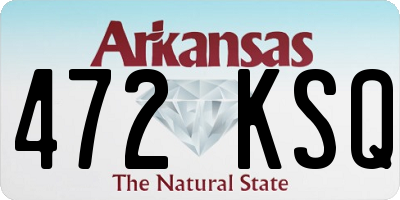 AR license plate 472KSQ