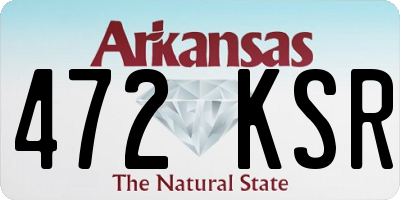 AR license plate 472KSR