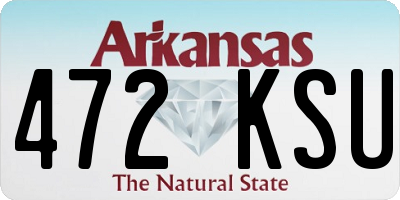 AR license plate 472KSU