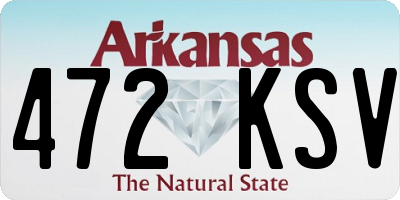 AR license plate 472KSV