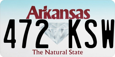 AR license plate 472KSW