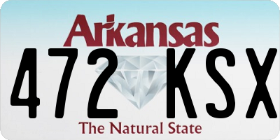 AR license plate 472KSX