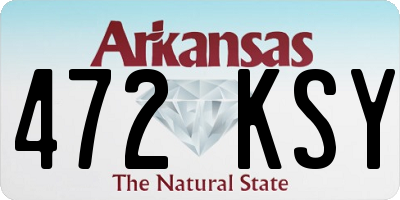 AR license plate 472KSY