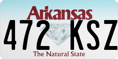AR license plate 472KSZ
