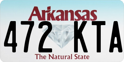 AR license plate 472KTA