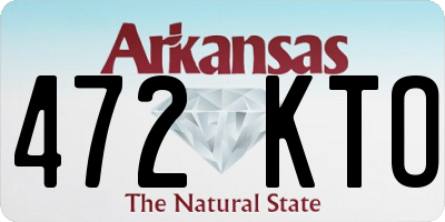AR license plate 472KTO