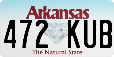 AR license plate 472KUB