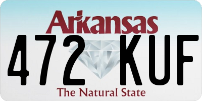 AR license plate 472KUF