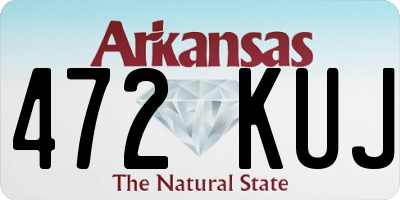 AR license plate 472KUJ
