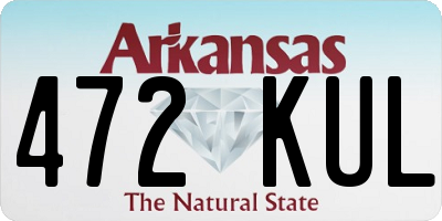 AR license plate 472KUL