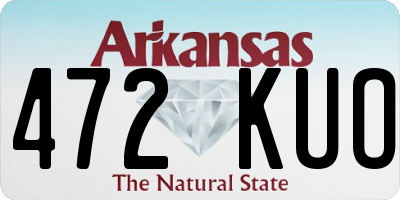 AR license plate 472KUO