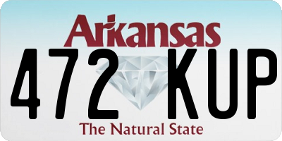 AR license plate 472KUP
