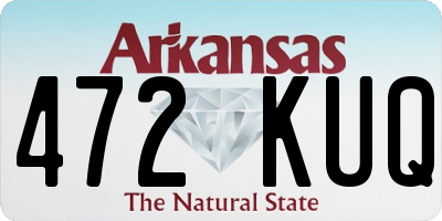 AR license plate 472KUQ