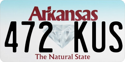 AR license plate 472KUS