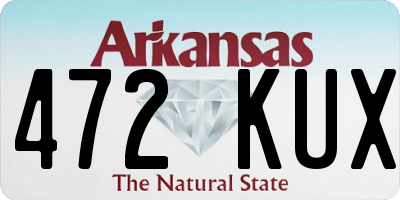 AR license plate 472KUX