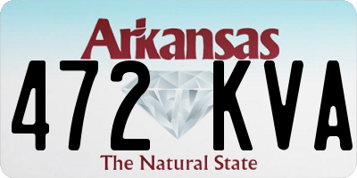 AR license plate 472KVA