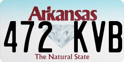AR license plate 472KVB