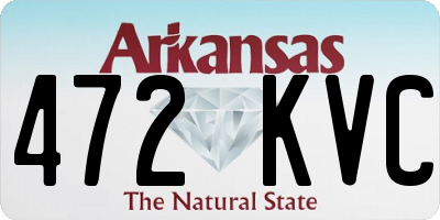 AR license plate 472KVC