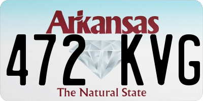AR license plate 472KVG