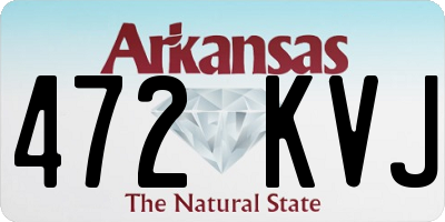 AR license plate 472KVJ