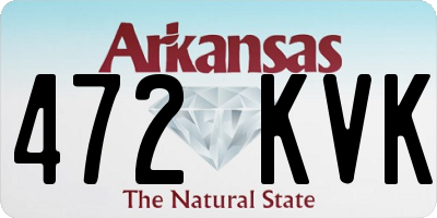 AR license plate 472KVK