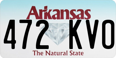 AR license plate 472KVO
