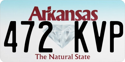 AR license plate 472KVP