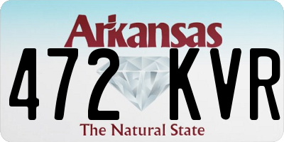 AR license plate 472KVR