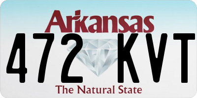 AR license plate 472KVT