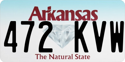 AR license plate 472KVW