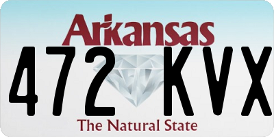 AR license plate 472KVX