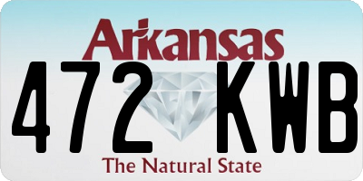 AR license plate 472KWB