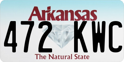 AR license plate 472KWC