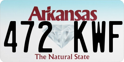 AR license plate 472KWF