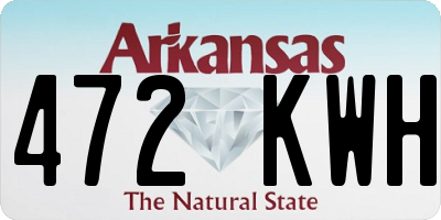 AR license plate 472KWH