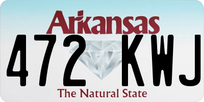 AR license plate 472KWJ