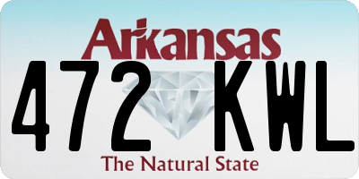 AR license plate 472KWL