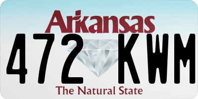 AR license plate 472KWM